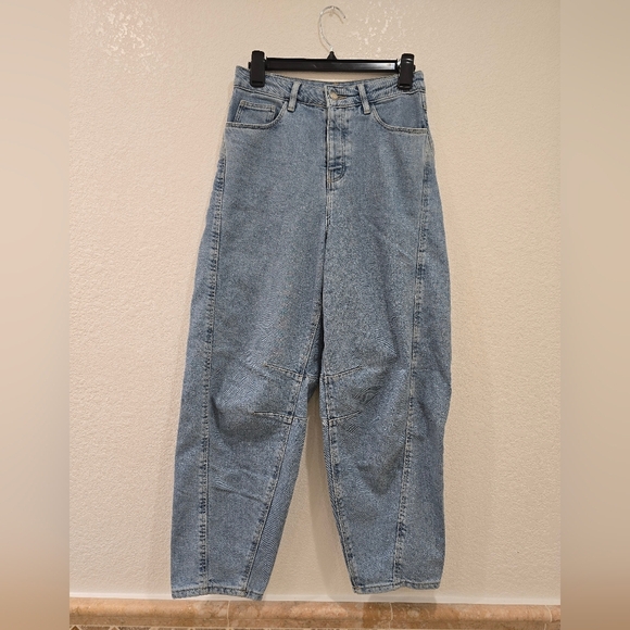 Oliver Bonas Denim - Oliver Bonas Blue Denim Relaxed Barrel Jeans Size 2